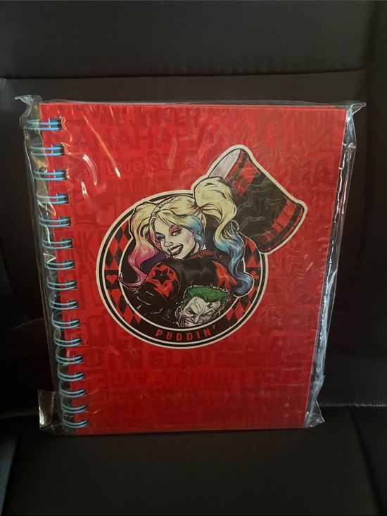 Other - #2785**Harley Quinn "Puddin'" Red Spiral Notebook